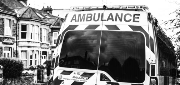 Ambulance on street